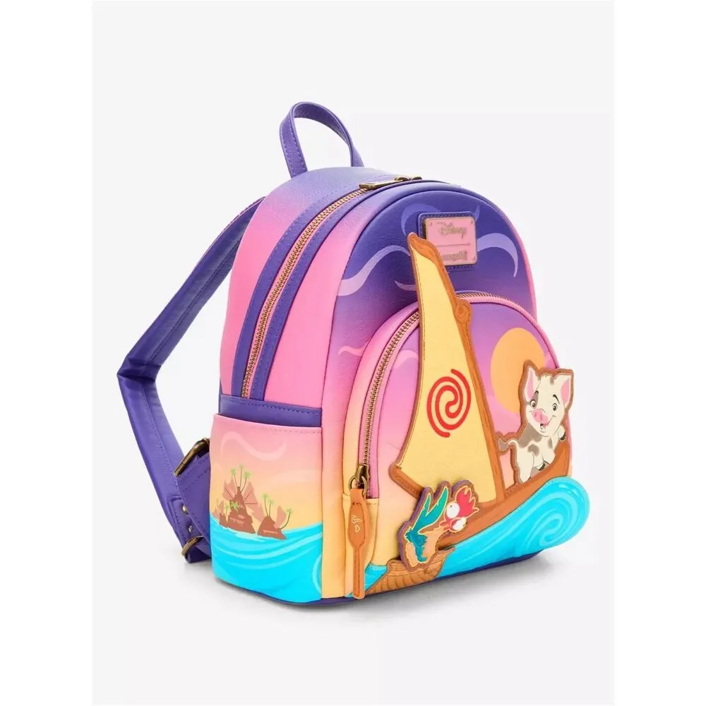 Loungefly Disney Moana Pua & Hei Hei Boat Mini Backpack